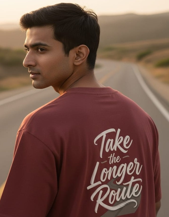 Unisex Oversized Classic T-Shirt -Take the Longer Route - Volume I